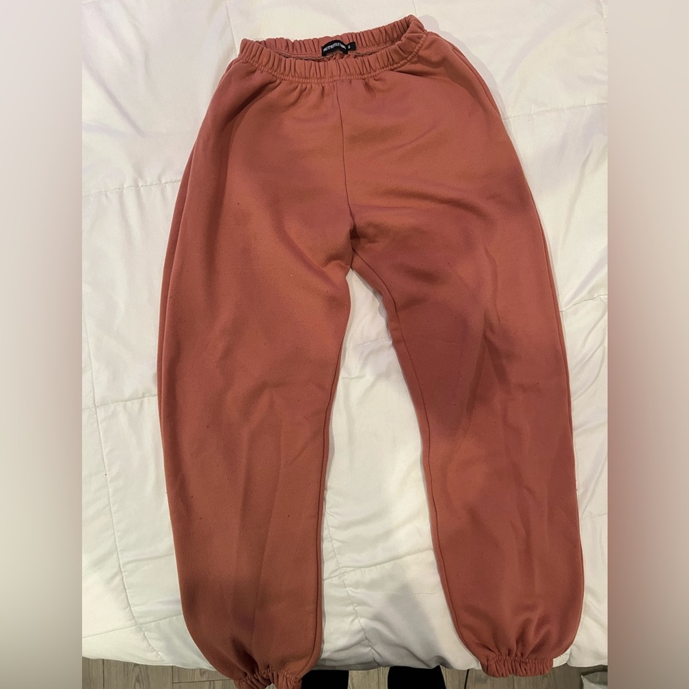 Pink sweat pants